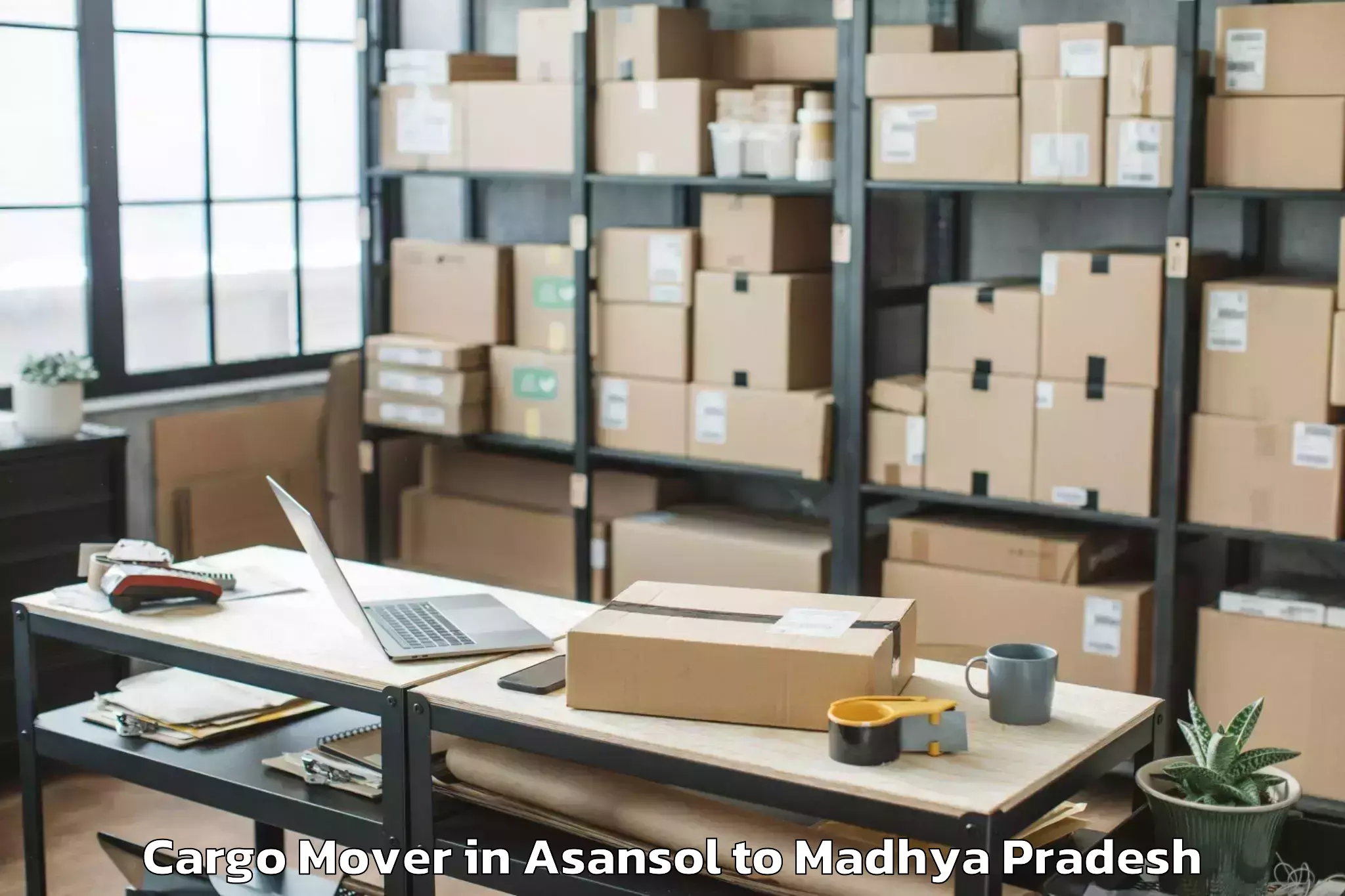 Book Asansol to Sanwer Cargo Mover Online